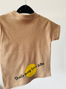 Baby Tunes T Shirt Beige