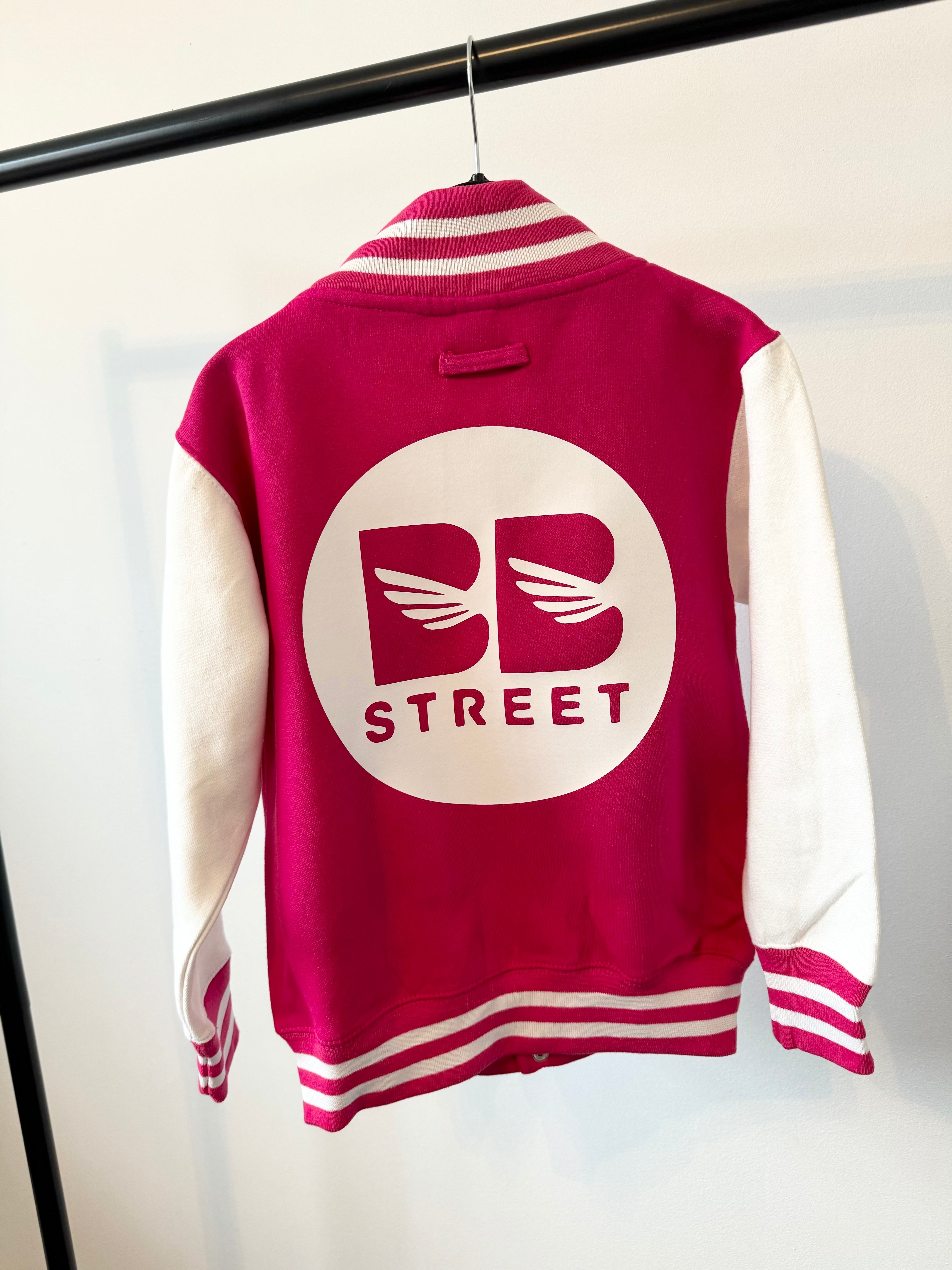 Hot Pink Varsity Jacket