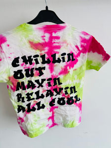 Lime & Pink Flag Tie Dye