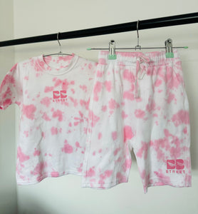 Pink Tie Dye Short Set