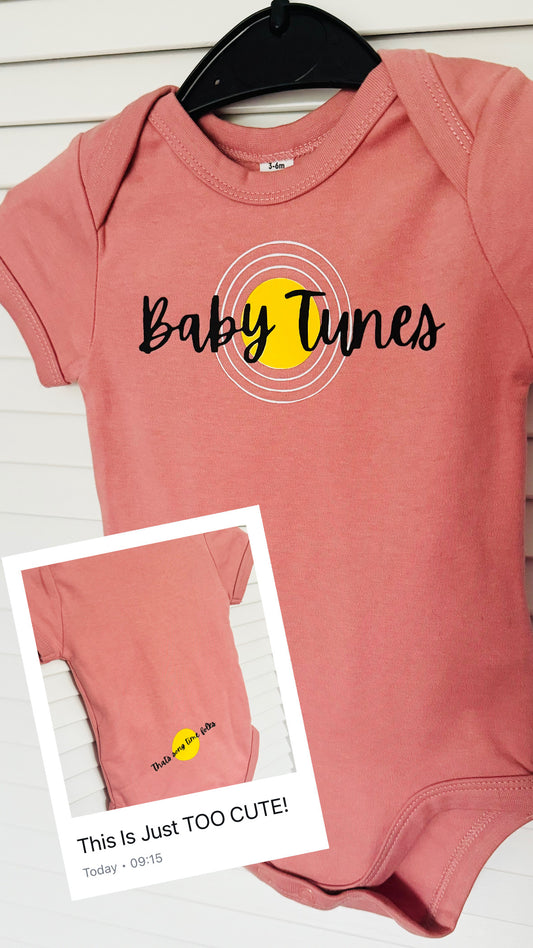 Baby Tunes Vest Pink