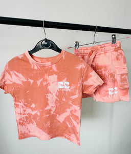 Coral Cargo Short Set